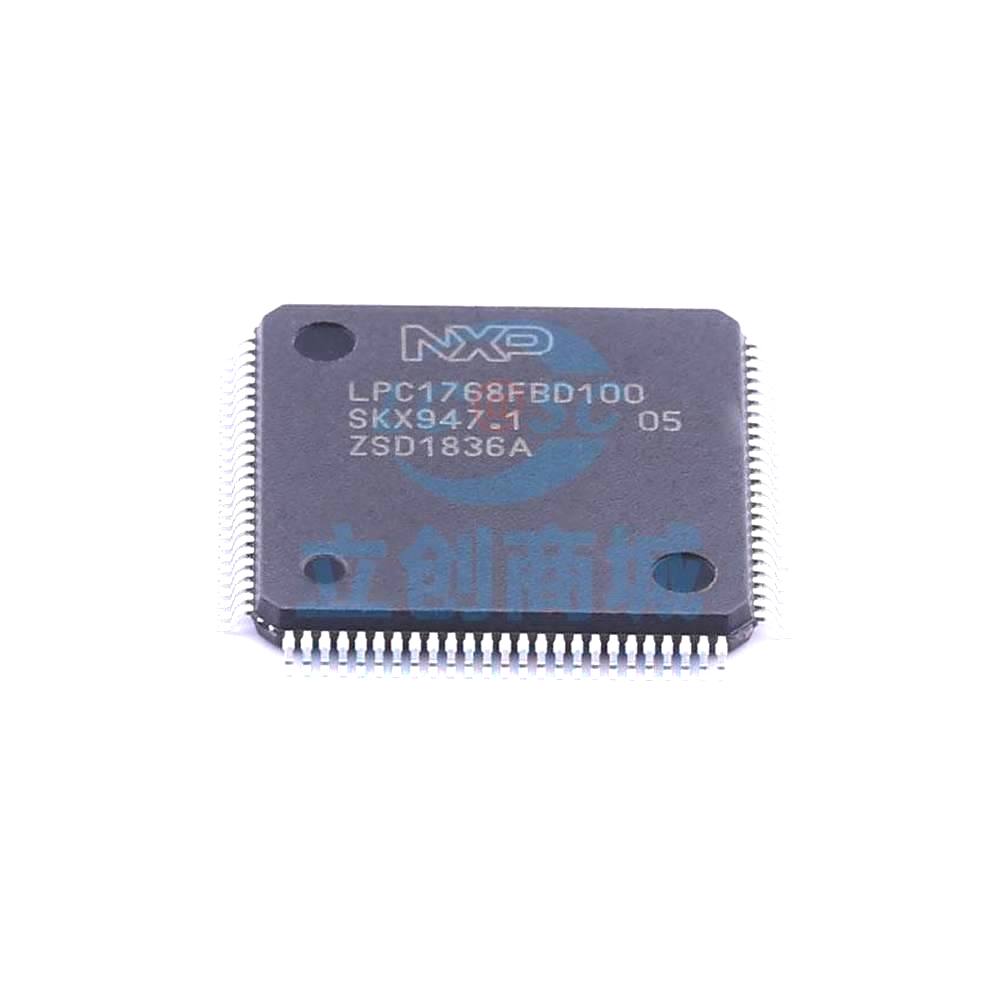 1 Pcs LPC1768FBD100,551 LQFP-100_14x14x05P 32-Bit 100MHz 512KB LPC1768FBD100,551