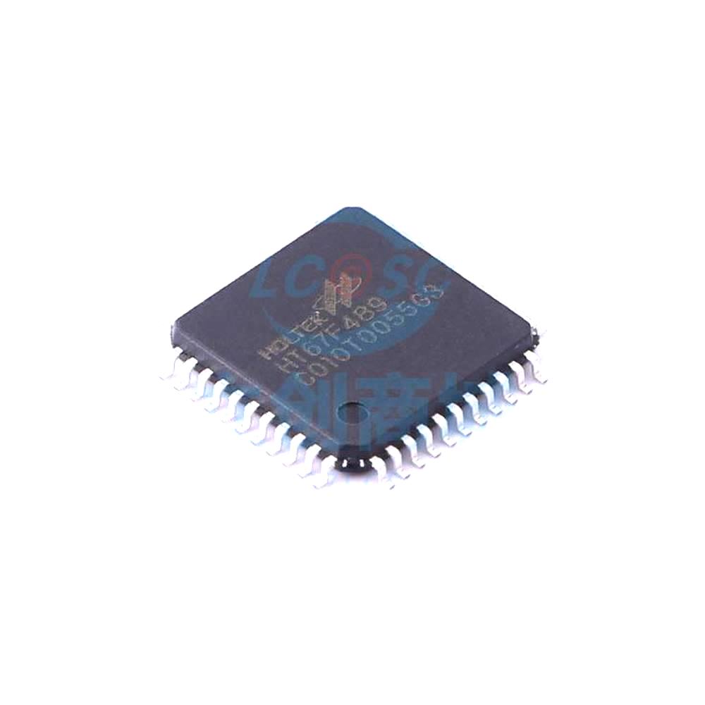 1 Pcs Microcontroller (MCU/MPU/SOC) HT67F489 LQFP-44_10x10x08P HT67F489