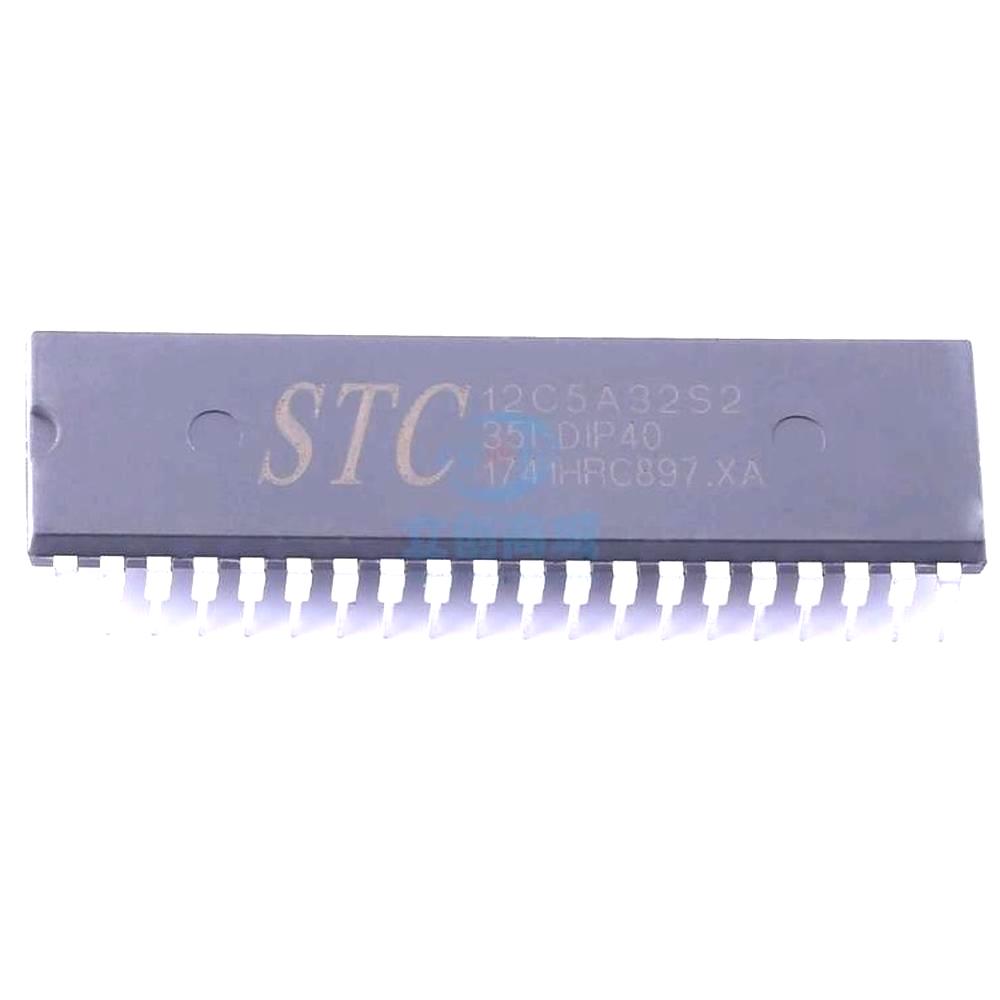 1 Pcs Microcontroller (MCU/MPU/SOC) STC12C5A32S2-35I-PDIP40 DIP-40 STC12C5A32S2-35I-PDIP40