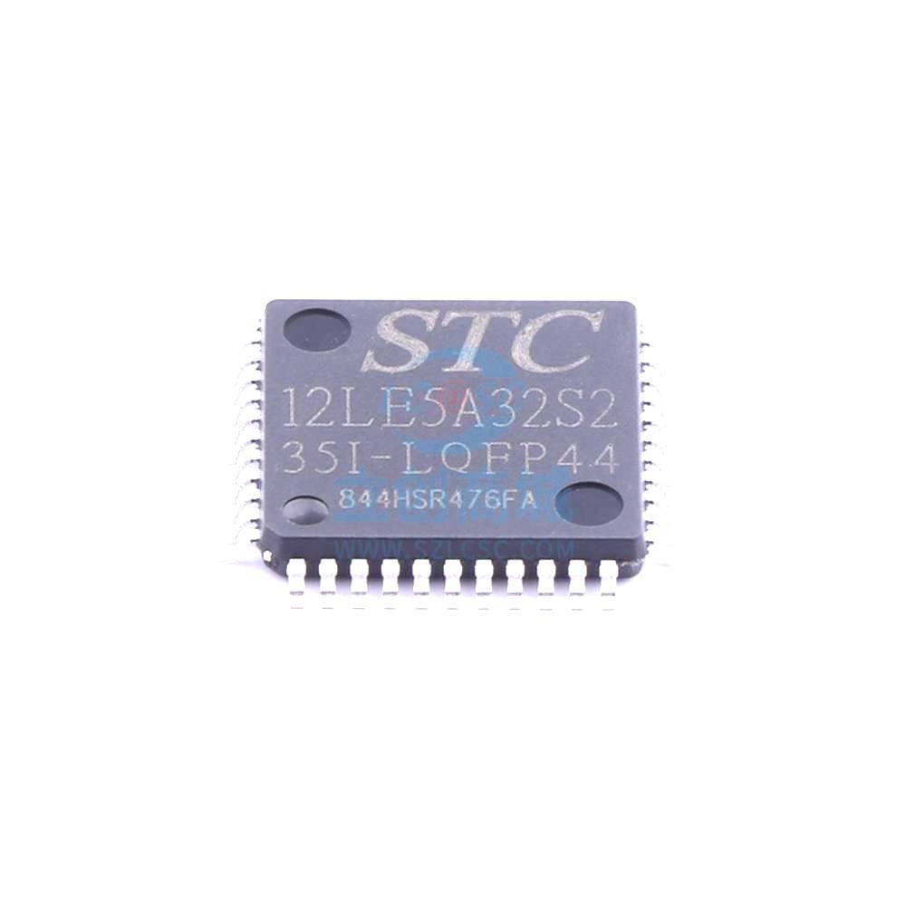 1 Pcs Microcontroller (MCU/MPU/SOC) STC12LE5A32S2-35I-LQFP44 LQFP-44_10x10x08P STC12LE5A32S2-35I-LQFP44