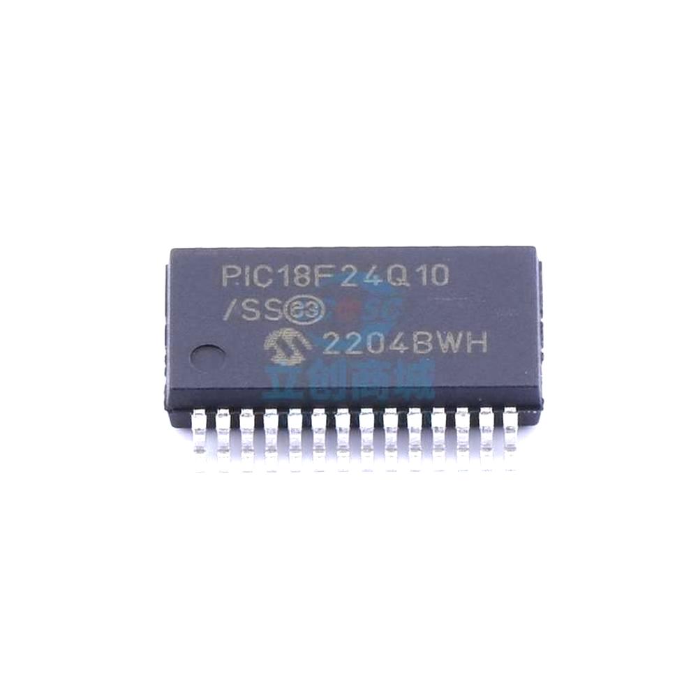 1 Pcs Microcontroller (MCU/MPU/SOC) PIC18F24Q10-I/SS SSOP-28 PIC18F24Q10-I/SS