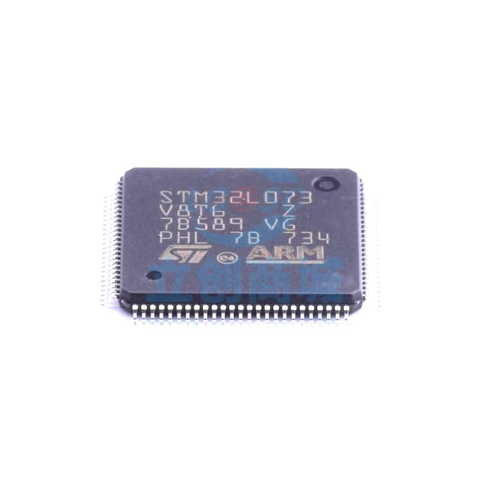 1 Pcs STM32L073V8T6 LQFP-100_14x14x05P 32-Bit 32MHz 64KB STM32L073V8T6