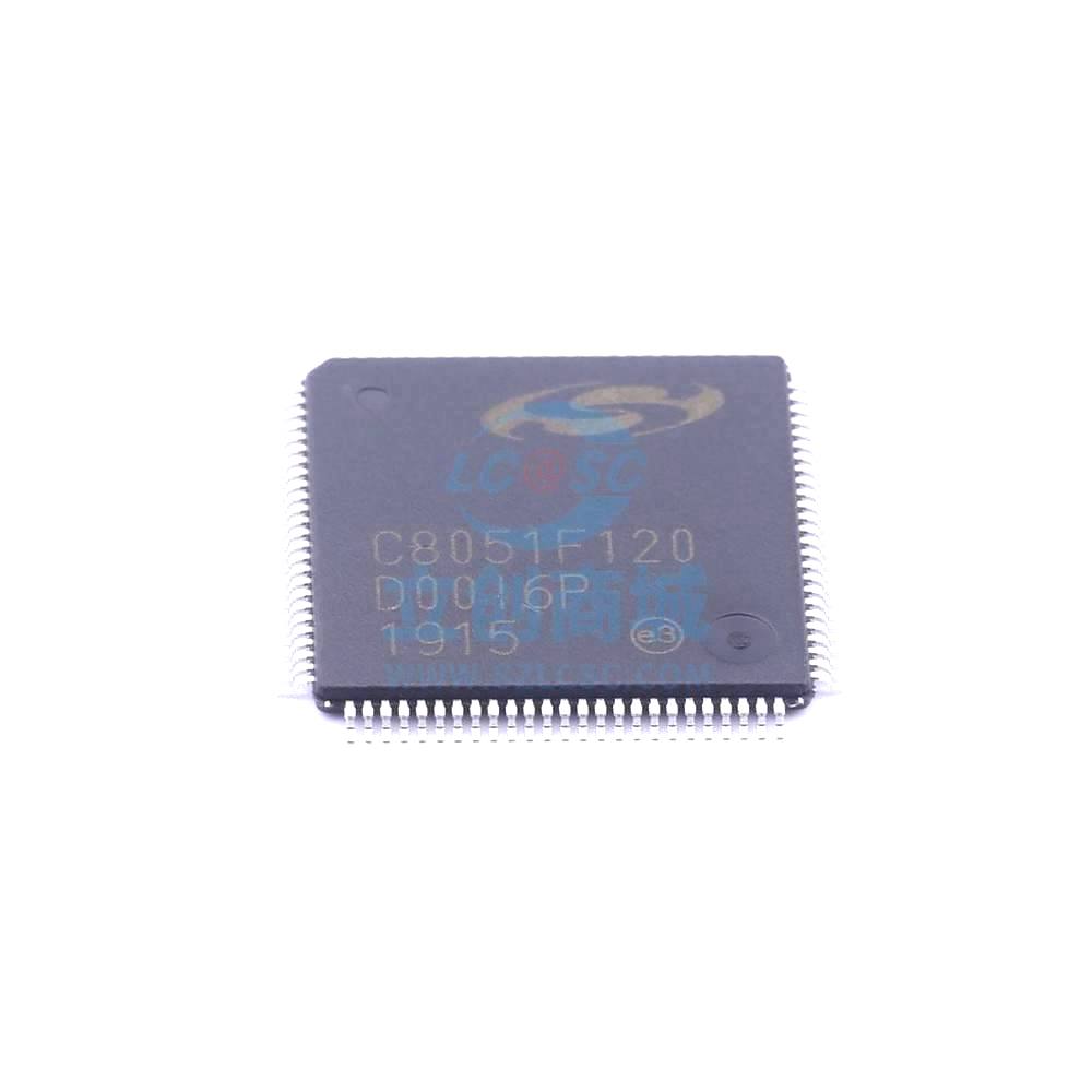 1 Pcs C8051F120-GQR TQFP-100_14x14x05P 8-Bit 100MHz 128KB C8051F120-GQR