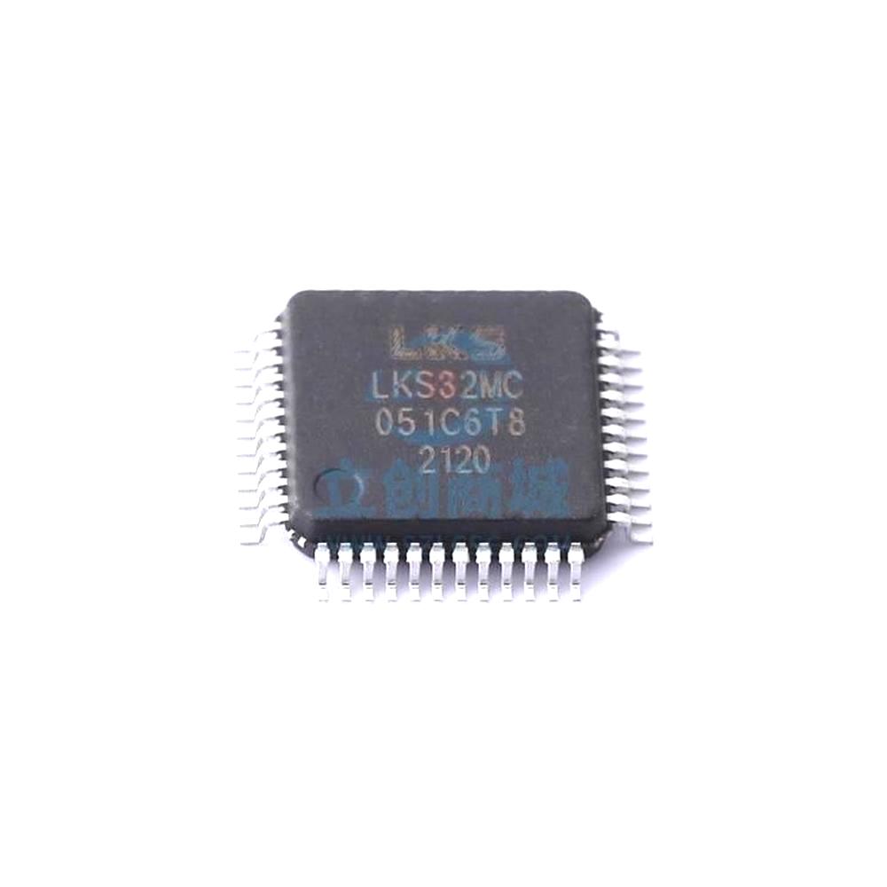 1 Pcs Microcontroller (MCU/MPU/SOC) LKS32MC051C6T8 TQFP-48 LKS32MC051C6T8