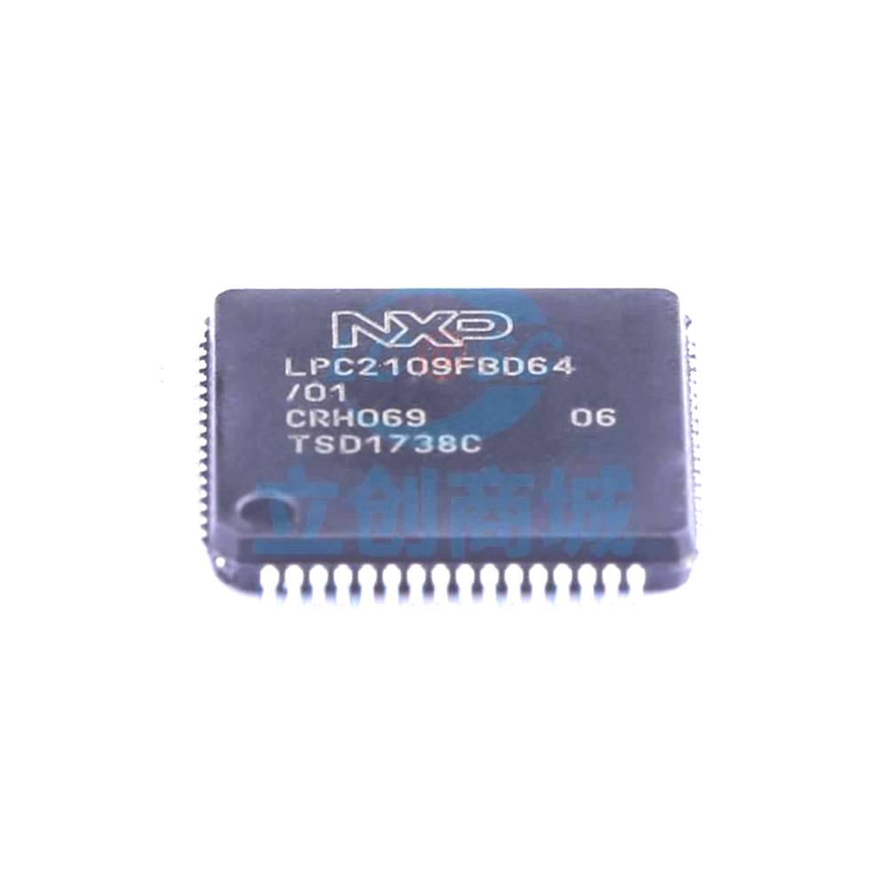 1 Pcs LPC2109FBD64/01,15 LQFP-64_10x10x05P 16/32-Bit 60MHz 64KB LPC2109FBD64/01,15