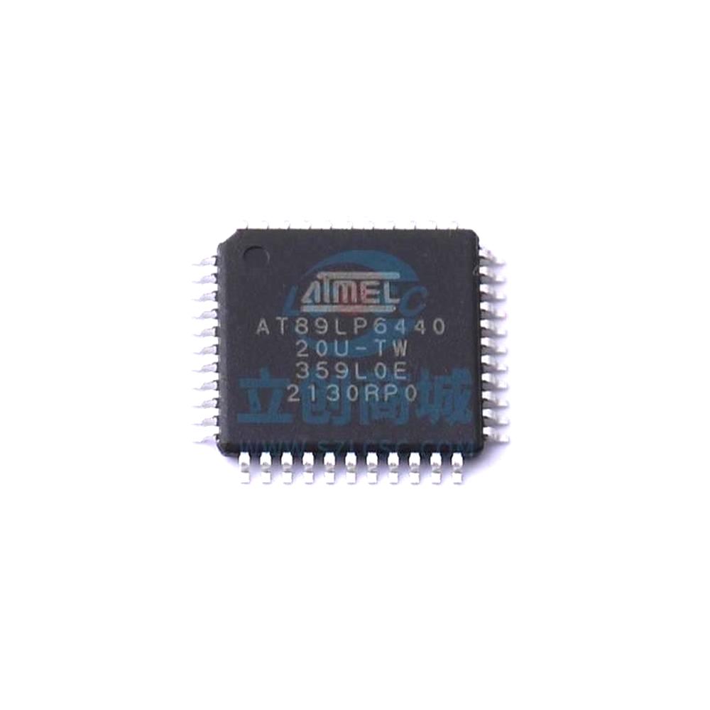 1 Pcs Microcontroller (MCU/MPU/SOC) AT89LP644020AU TQFP-44(10x10) AT89LP6440-20AU