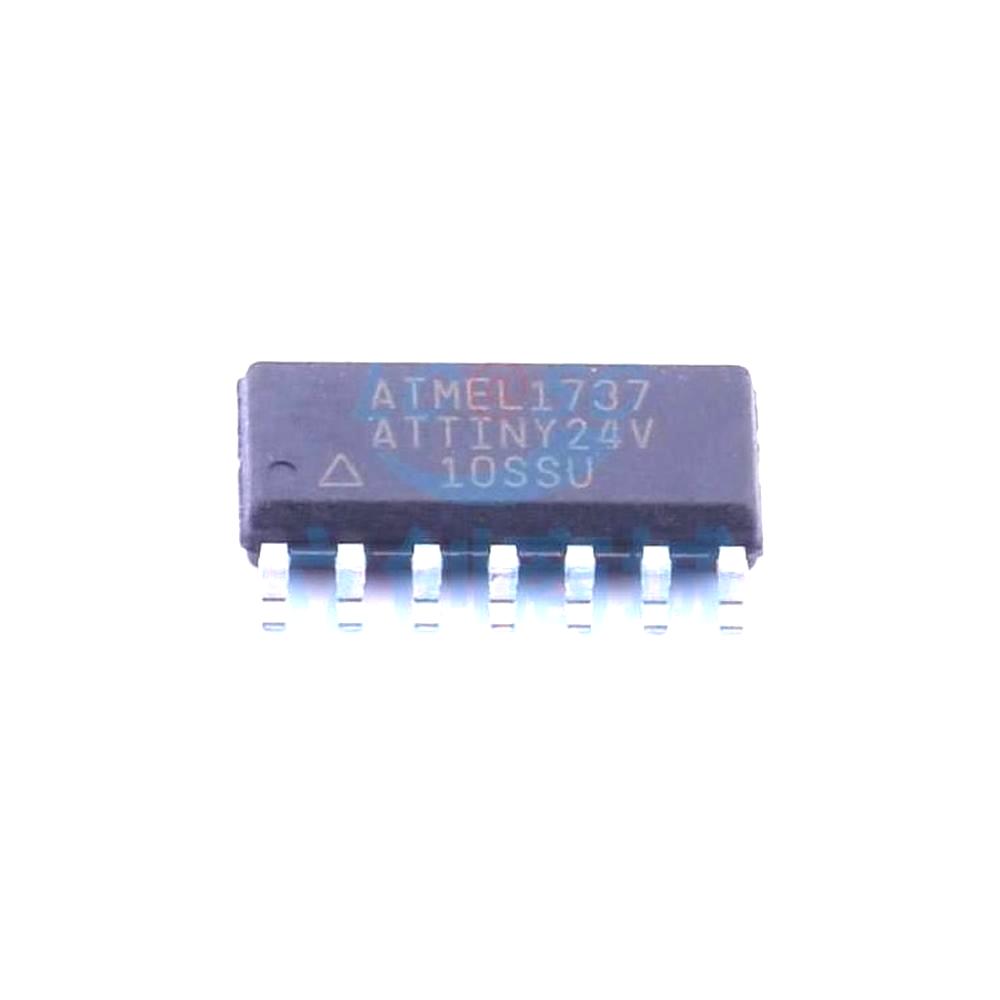 1 Pcs ATTINY24V-10SSU SOIC-14_150mil 8-Bit 10MHz 2KB (1KX16) ATTINY24V-10SSU