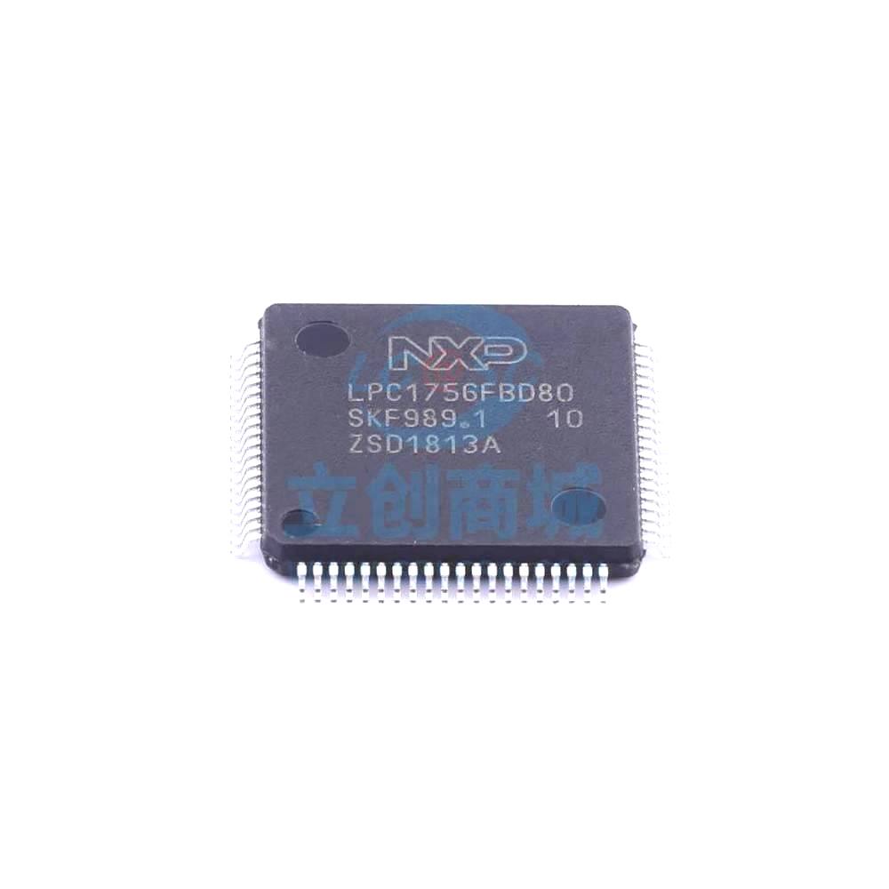 1 Pcs LPC1756FBD80,551 LQFP-80_12x12x05P 32-Bit 100MHz 256KB LPC1756FBD80,551