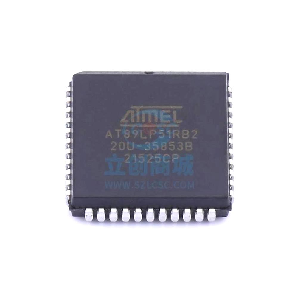 1 Pcs Microcontroller (MCU/MPU/SOC) AT89LP51RB220JU PLCC-44(16.6x16.6) AT89LP51RB2-20JU