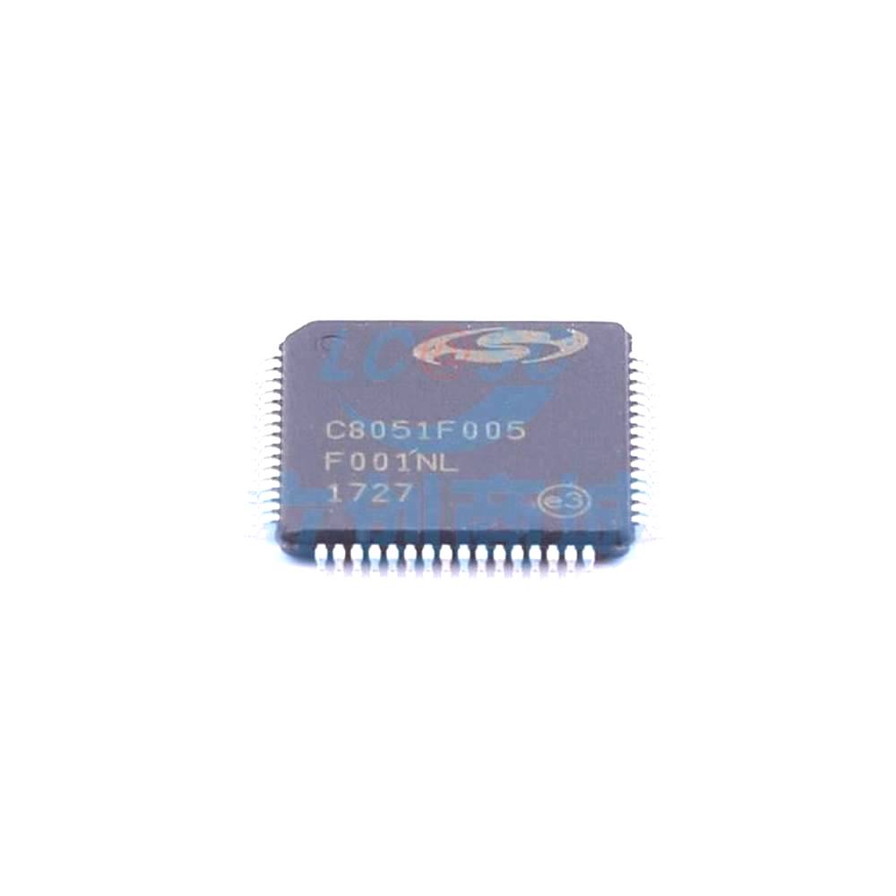 1 Pcs C8051F005-GQR TQFP-64_10x10x05P 8-Bit 25MHz 32kB C8051F005-GQR