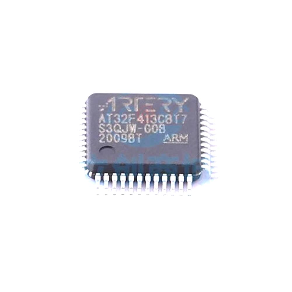 1 Pcs Microcontroller (MCU/MPU/SOC) AT32F413CBT7 LQFP-48 AT32F413CBT7