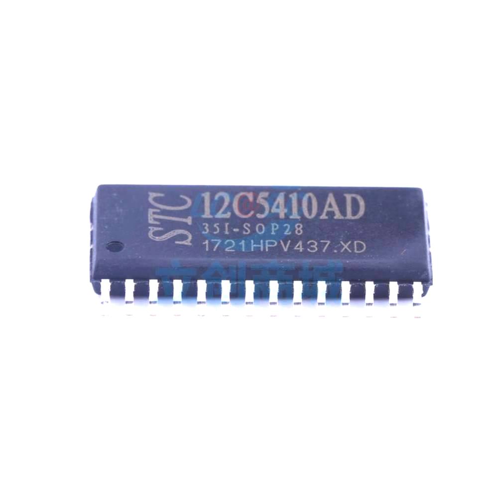 1 Pcs Microcontroller (MCU/MPU/SOC) STC12C5410AD-35I-SOP28 SOIC-28_300mil STC12C5410AD-35I-SOP28