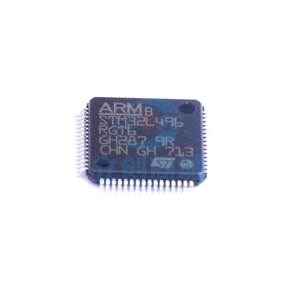 1 Pcs STM32L496RGT6 LQFP-64_10x10x05P 32-Bit 80MHz 1MB STM32L496RGT6