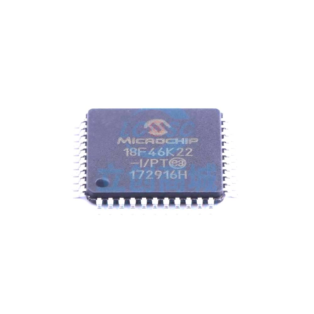 1 Pcs PIC18F46K22-I/PT TQFP-44 8-Bit 64MHz 64KB (32K x 16) PIC18F46K22-I/PT