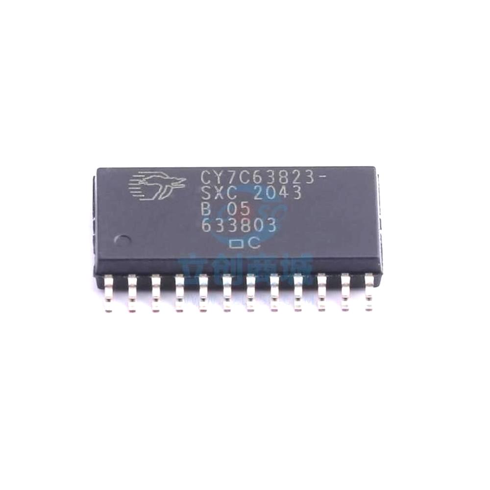 1 Pcs CY7C63823-SXC SOIC-24_300mil 8-Bit 24MHz 8KB CY7C63823-SXC