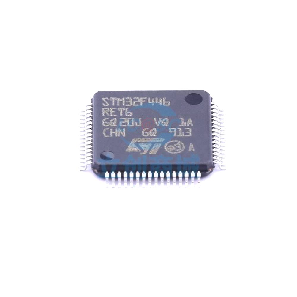 1 Pcs STM32F446RET6 LQFP-64_10x10x05P 32-Bit 180MHz 512KB STM32F446RET6