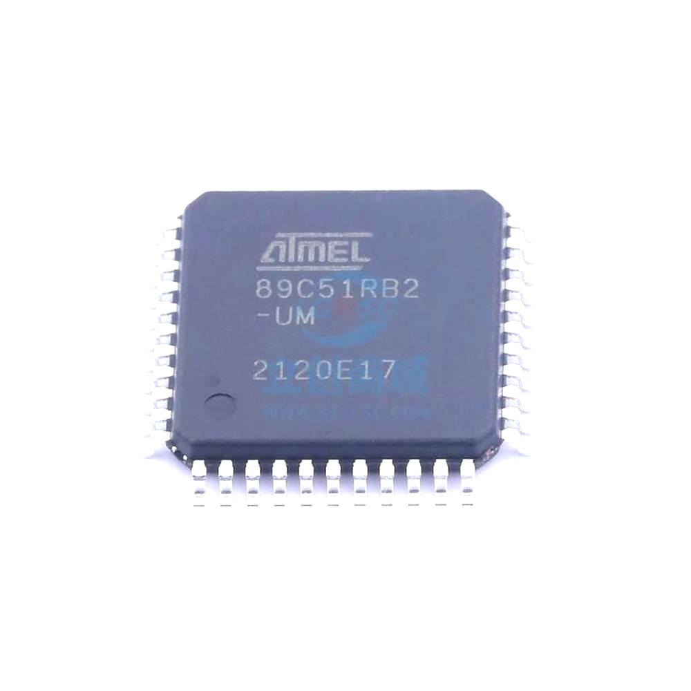 1 Pcs Microcontroller (MCU/MPU/SOC) 8-bit microcontroller, 16K bytes Flash VQFP-44 AT89C51RB2-RLTUM