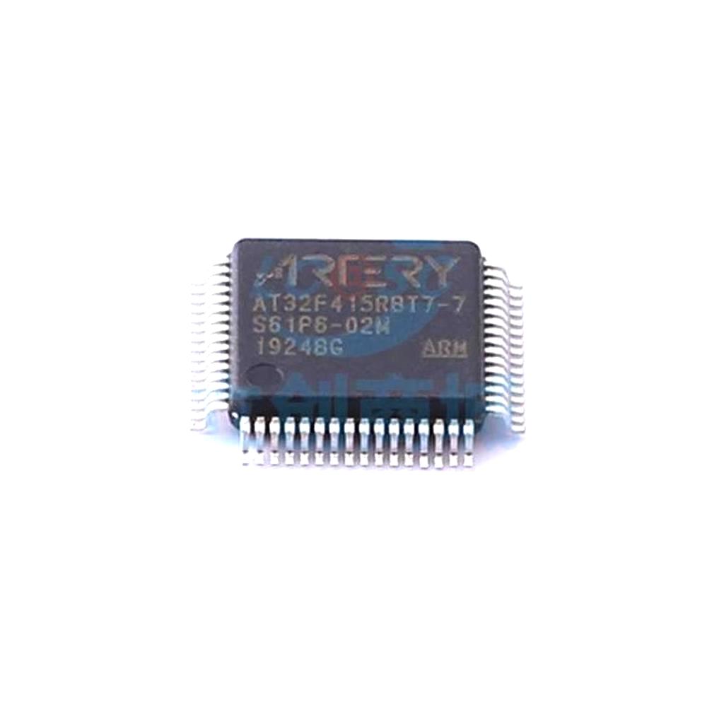 1 Pcs Microcontroller (MCU/MPU/SOC) AT32F415RBT7-7 LQFP-64 AT32F415RBT7-7