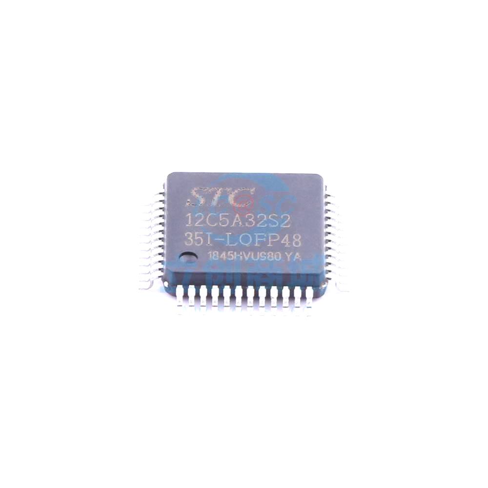 1 Pcs Microcontroller (MCU/MPU/SOC) STC12C5A32S2-35I-LQFP48 LQFP-48_7x7x05P STC12C5A32S2-35I-LQFP48