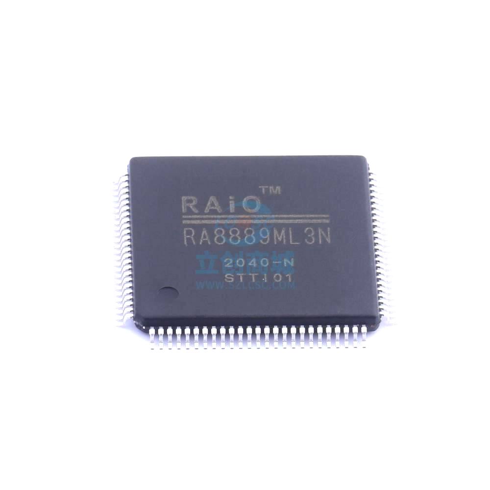 1 Pcs Microcontroller (MCU/MPU/SOC) RA8889ML3N LQFP-100 RA8889ML3N