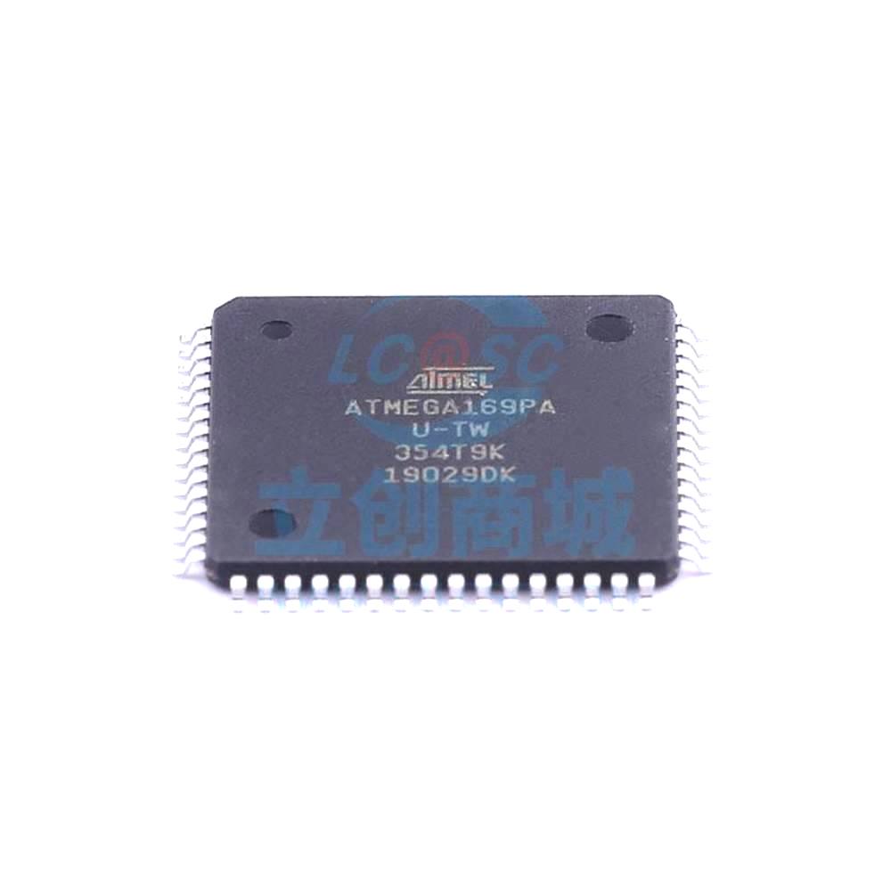 1 Pcs ATMEGA169PA-AU TQFP-64_14x14x08P 8-Bit 16MHz 16KB (8KW) ATMEGA169PA-AU