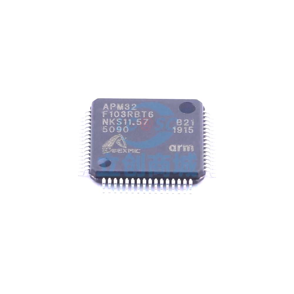 1 Pcs Microcontroller (MCU/MPU/SOC) APM32F103RBT6 LQFP-64 APM32F103RBT6