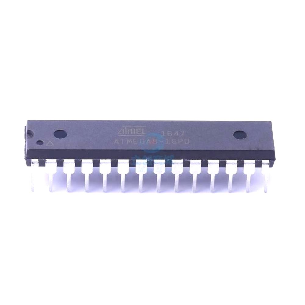 1 Pcs ATMEGA8-16PU DIP-28 8-Bit 16MHz 8KB (4KW) ATMEGA8-16PU