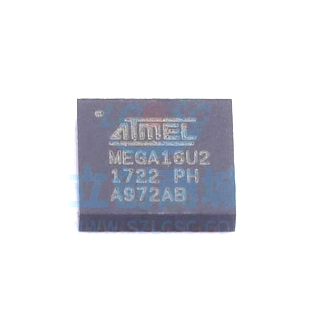 1 Pcs ATMEGA16U2-MU QFN-32_5x5x05P 8-Bit 16MHz 16KB (8KW) ATMEGA16U2-MU