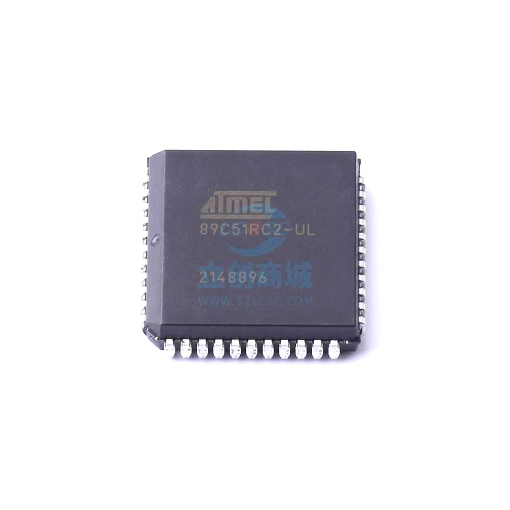 1 Pcs Microcontroller (MCU/MPU/SOC) 8-bitMicrocontrollerwith16K/32KBytesFlash PLCC-44 AT89C51RC2-SLSUL