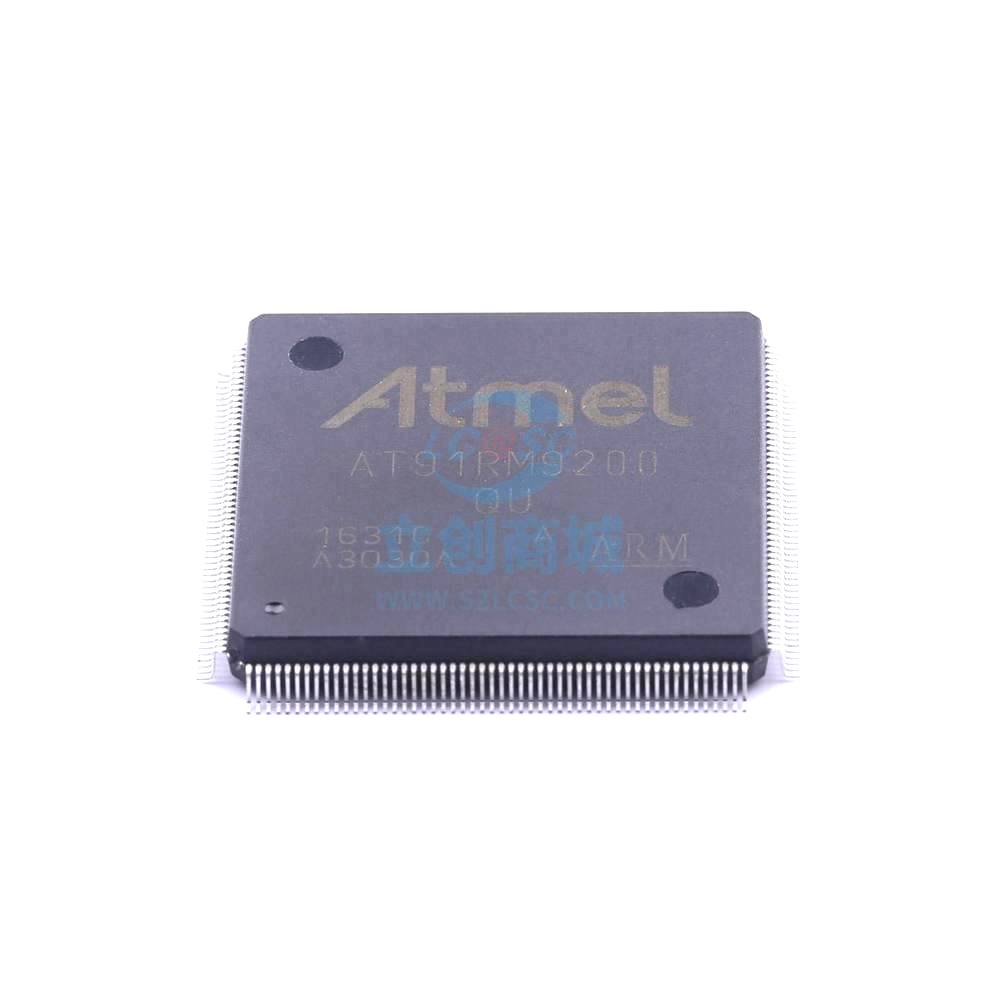 1 Pcs AT91RM9200-QU-002 PQFP-208_28x28x05P 16/32-Bit 180MHz 128KB AT91RM9200-QU-002