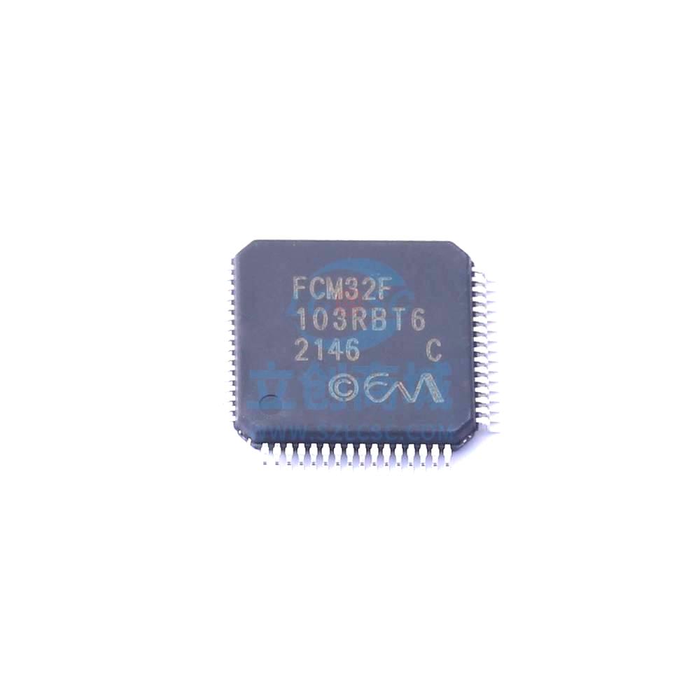 1 Pcs Microcontroller (MCU/MPU/SOC) 32BitMCU LQFP64 FCM32F103RBT6