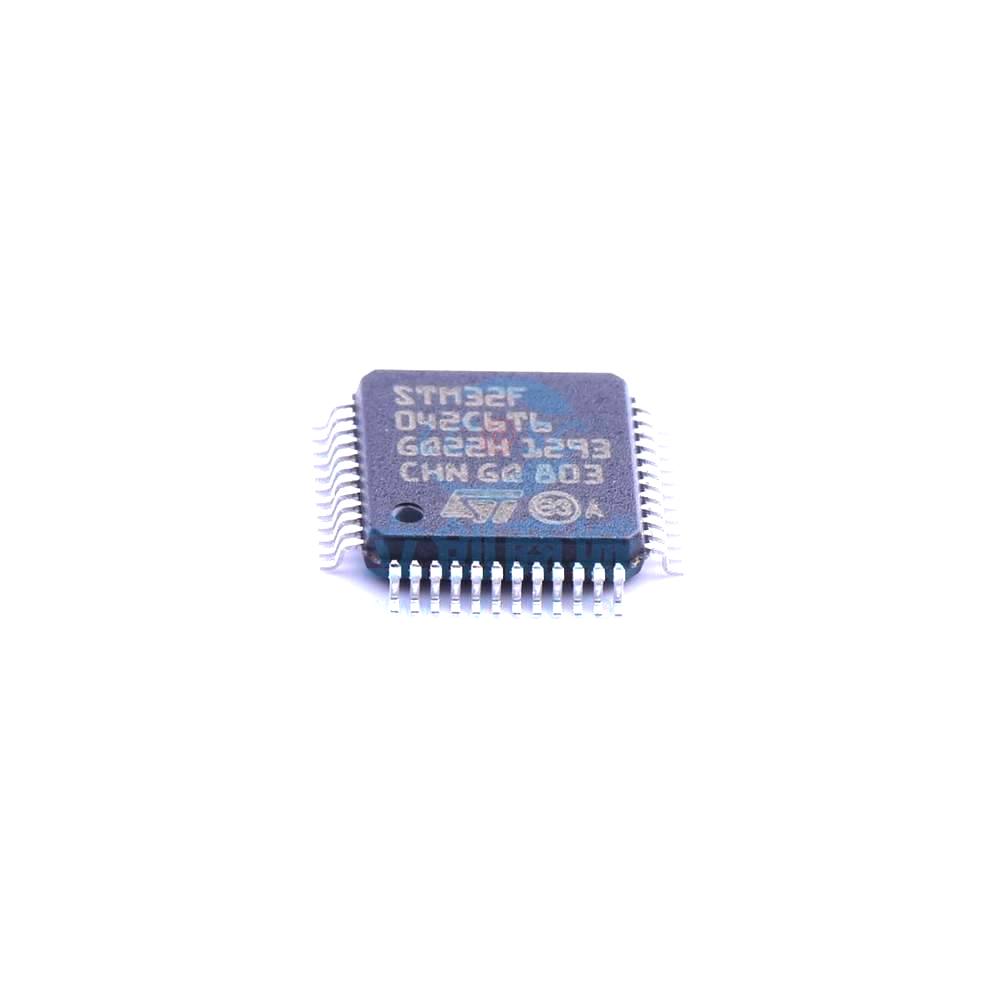 1 Pcs STM32F042C6T6 LQFP-48_7x7x05P 32-Bit 48MHz 32kB STM32F042C6T6