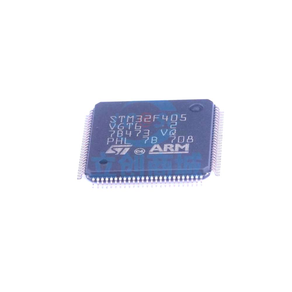 1 Pcs STM32F405VGT6 LQFP-100_14x14x05P 32-Bit 168MHz 1MB STM32F405VGT6